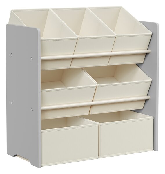 Játéktároló polc, Songmics, szürke, 62.5x29.5x60 cm