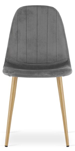 Étkezőszék PADVA VELVET, sötétszürke