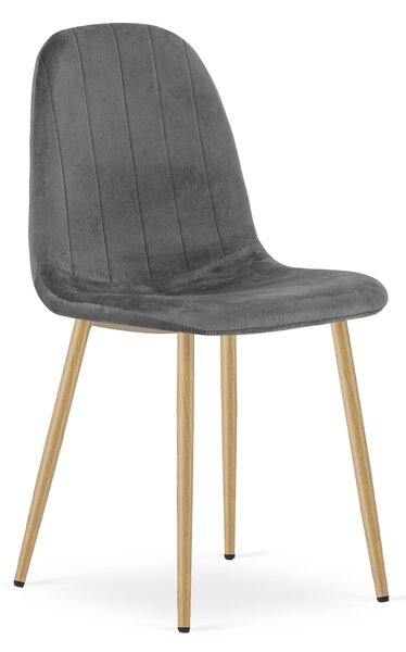 Étkezőszék PADVA VELVET, sötétszürke
