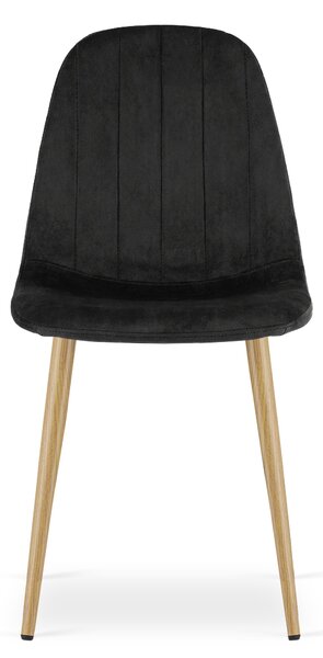 Étkezőszék PADVA VELVET, fekete