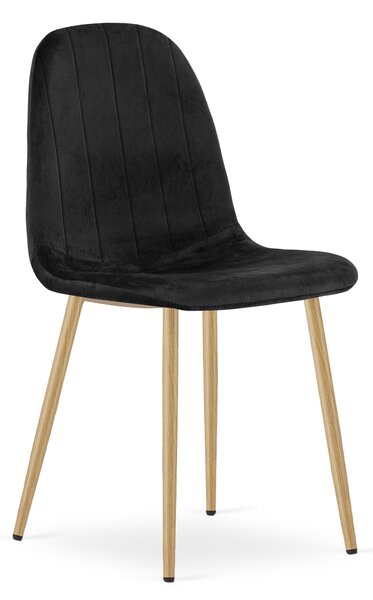 Étkezőszék PADVA VELVET, fekete