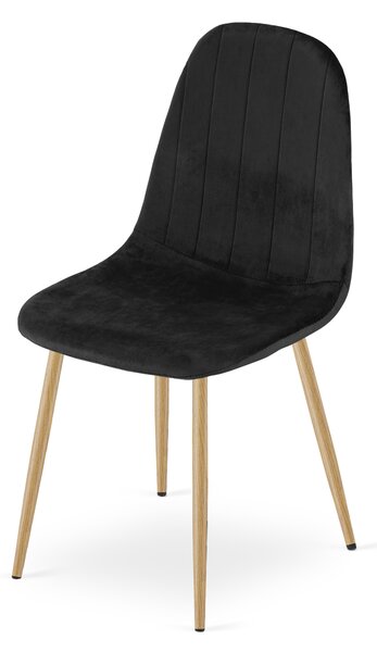 Étkezőszék PADVA VELVET, fekete