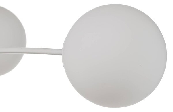 EMIBIG LIGHTING Pregos 4 mennyezeti világítás, izzós, fehér, dimmelhető, Fehér / opál, Folyosó, fém, Modern