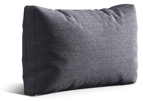 Sötétszürke buklé párna kanapéra Kemi – Cosmopolitan Design