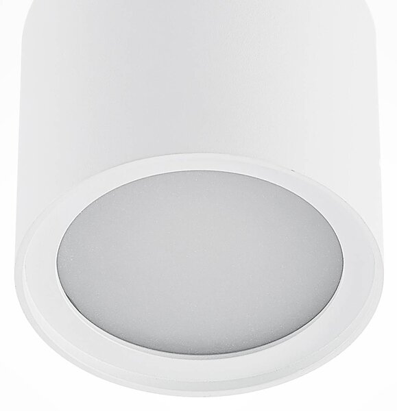 Arcchio mennyezeti lámpa Walisa, Ø 10 cm, fehér, diffúzor, GU10, dimmelhető, Fehér / opál, Nappali / Étkező, Alumínium, Modern