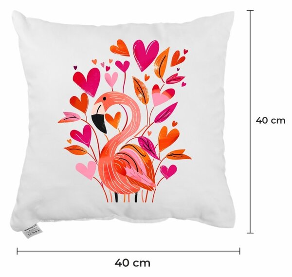 EMI Flamingo díszpárna 40x40 cm
