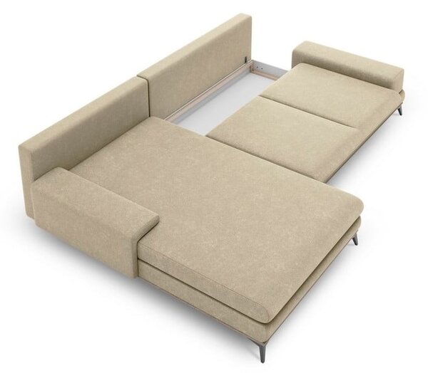 Planet bézs kinyitható sarokkanapé, bal oldali - Windsor & Co Sofas