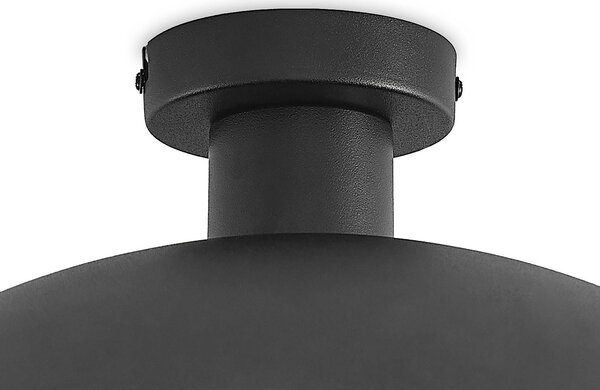 Lindby mennyezeti lámpa Narisara, Ø 40 cm, E27, fekete-arany, dimmelhető, Fekete, Nappali / Étkező, fém, Modern