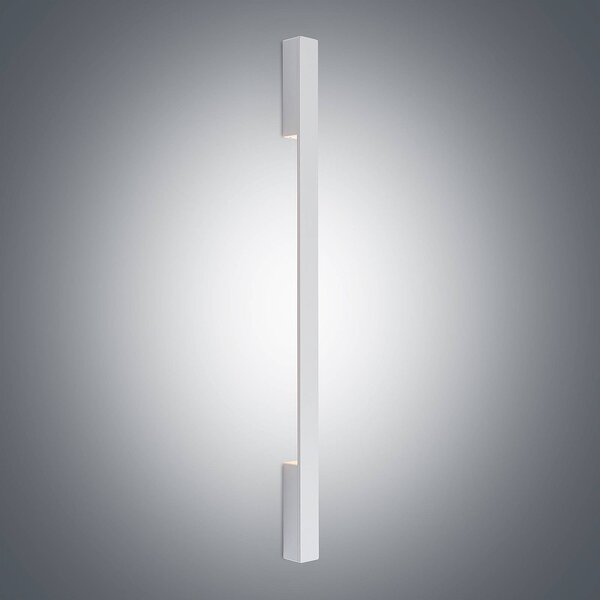 Arcchio LED-es fali lámpa Ivano, 91 cm, fehér, alumínium, Fehér / opál, Folyosó, Alumínium, Modern