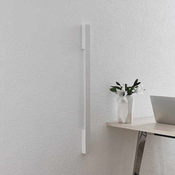 Arcchio LED-es fali lámpa Ivano, 91 cm, fehér, alumínium, Fehér / opál, Folyosó, Alumínium, Modern