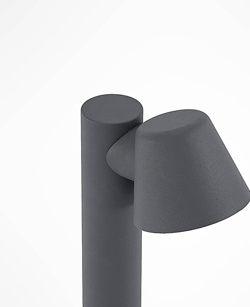 Lindby lámpatest Ileyna, antracit, fém, 70cm, dimmelhető, Fekete, fém, Modern