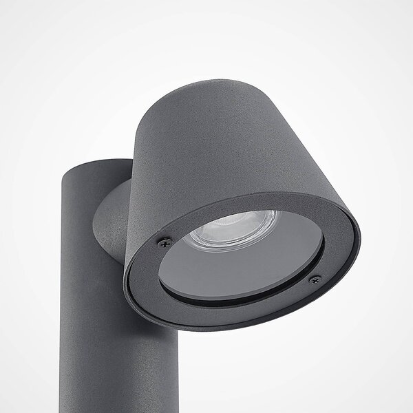 Lindby lámpatest Ileyna, antracit, fém, 70cm, dimmelhető, Fekete, fém, Modern