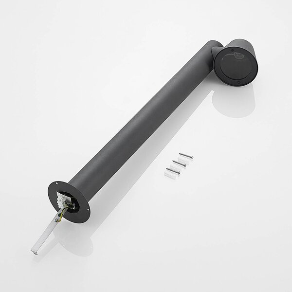 Lindby lámpatest Ileyna, antracit, fém, 70cm, dimmelhető, Fekete, fém, Modern
