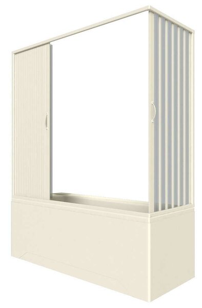 Italbox Galassia 150, kádparaván, két harmonikaajtó, 150x80x150 (magasság) cm, fehér, PVC