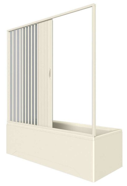 Italbox Astra 150 AL kádparaván, egyetlen harmonikaajtó, 150x150 (magasság) cm, fehér, PVC
