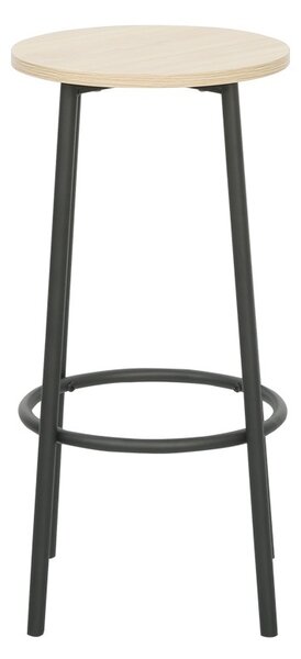 Set masa si scaune de bar, 5 buc, Arzo, Natural, 100x60x86 cm