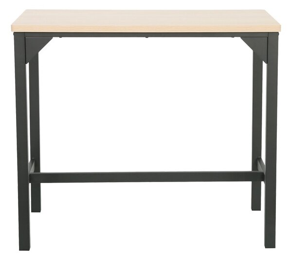 Set masa si scaune de bar, 5 buc, Arzo, Natural, 100x60x86 cm