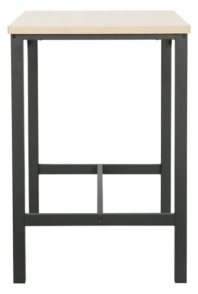Set masa si scaune de bar, 5 buc, Arzo, Natural, 100x60x86 cm