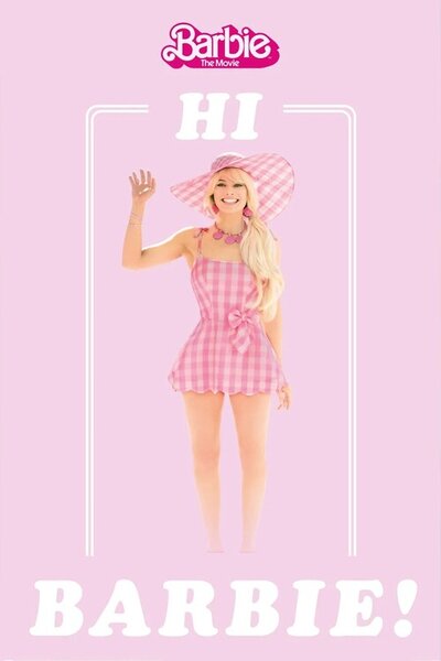 Plakát Barbie Movie - Hi Barbie, (61 x 91.5 cm)