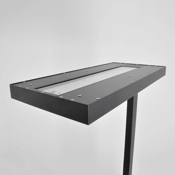 Arcchio LED álló lámpa Logan Basic, fekete, 7500 lm, dimmelhető, dimmelhető, Fekete, Dolgozószoba / Iroda, Alumínium, Modern