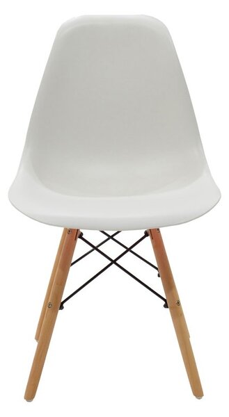 Set masa si scaune dining, 5 buc, Julita Antoro, Transparent, 80x80x75 cm