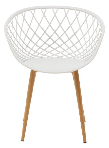 Set masa si scaune dining, 5 buc, Ezra Antoro, Transparent, 100x100x75 cm