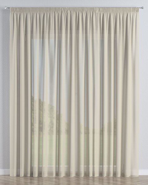 Fényáteresztő készfüggöny termék színe bézs szövet áttetsző, fonott