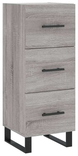 Szürke sonoma szerelt fa magasszekrény 34,5 x 34 x 180 cm