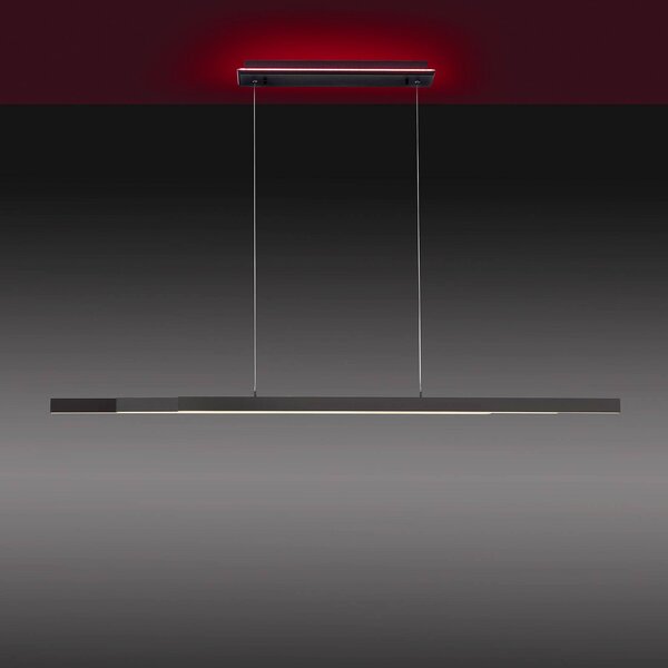 Q-Smart-Home Paul Neuhaus Q-ARIAN LED függő lámpa, antracit, dimmelhető, Fekete, Nappali / Étkező, fém, Modern