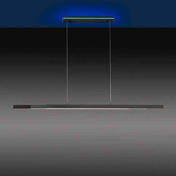 Q-Smart-Home Paul Neuhaus Q-ARIAN LED függő lámpa, antracit, dimmelhető, Fekete, Nappali / Étkező, fém, Modern