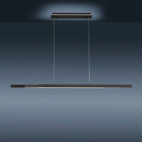 Q-Smart-Home Paul Neuhaus Q-ARIAN LED függő lámpa, antracit, dimmelhető, Fekete, Nappali / Étkező, fém, Modern