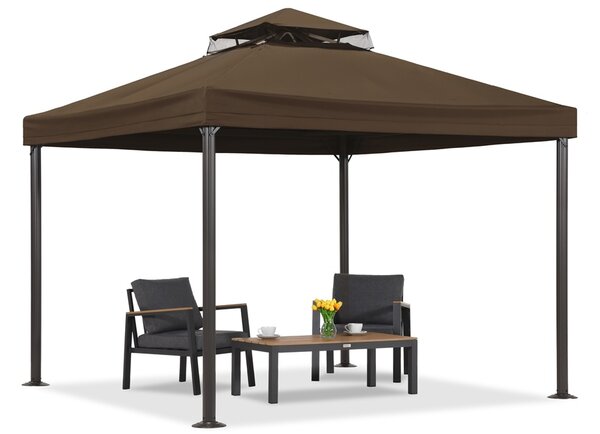 Barna kerti pavilon Valencia 3x3 m Garden Point