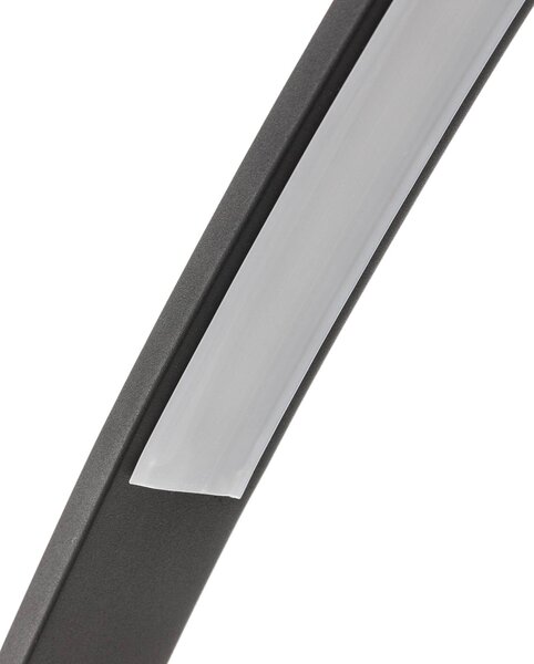 Trio Lighting LED íves állólámpa, fekete matt, dimmelhető, Fekete, Nappali / Étkező, fém, Modern