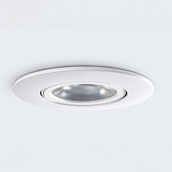 Heitronic LED menny. sülly. reflektor DL8002, forg., 38, dimmelhető, Fehér / opál, Folyosó, Alumínium, Modern
