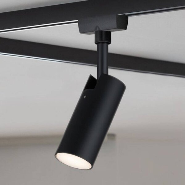 Paulmann URail LED spotlámpa Tubo fekete 3000 K, Fekete, Nappali / Étkező, fém, Modern