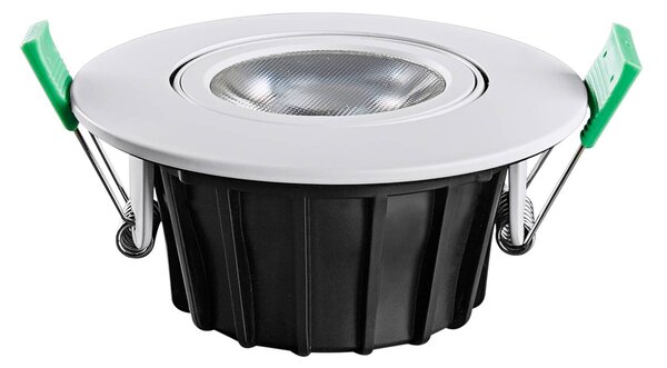 Heitronic LED menny. sülly. reflektor DL8002, forg., 38, dimmelhető, Fehér / opál, Folyosó, Alumínium, Modern