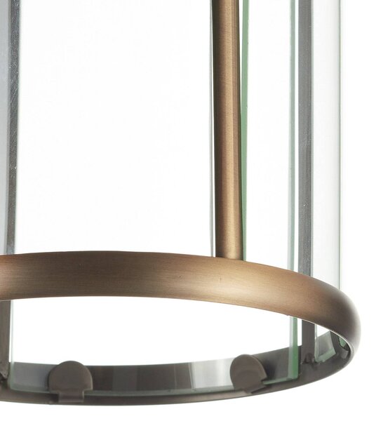 Steinhauer Pimpernel mennyezeti lámpa, bronz, fém, üveg, dimmelhető, Bronz / antik sárgaréz, Nappali / Étkező, fém, Antik