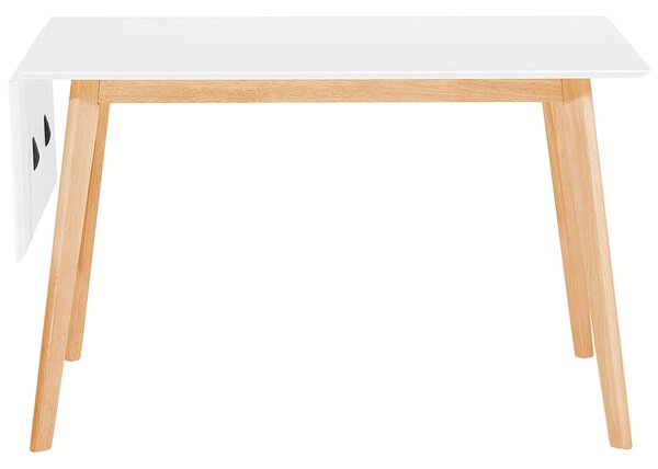 Kihúzható étkezőasztal MEDIO Fehér 120/155 cm 80 cm