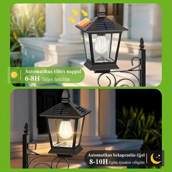 Bloomlamp™ Kaspó Napelemes Lámpással