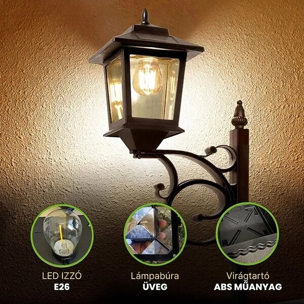 Bloomlamp™ Kaspó Napelemes Lámpással
