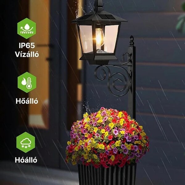 Bloomlamp™ Kaspó Napelemes Lámpással