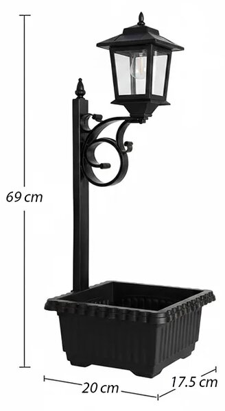 Bloomlamp™ Kaspó Napelemes Lámpással