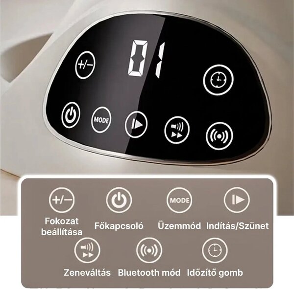 Rockybaby™ Elektromos, Távirányítós Babahinta, Szürke