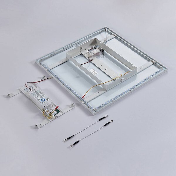Arcchio LED panel Brenda, 60 cx cm, CCT, távvezérléssel, dimmelhető, Fehér / opál, Nappali / Étkező, Modern