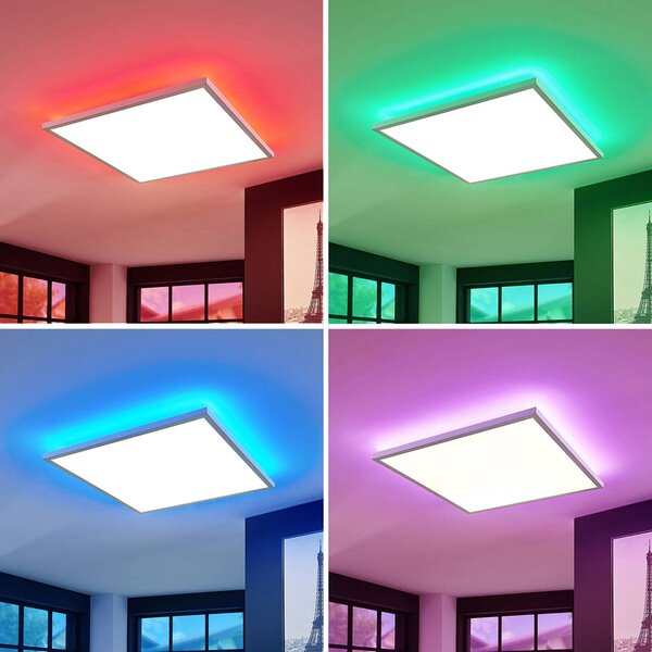 Arcchio LED panel Brenda, 60 cx cm, CCT, távvezérléssel, dimmelhető, Fehér / opál, Nappali / Étkező, Modern