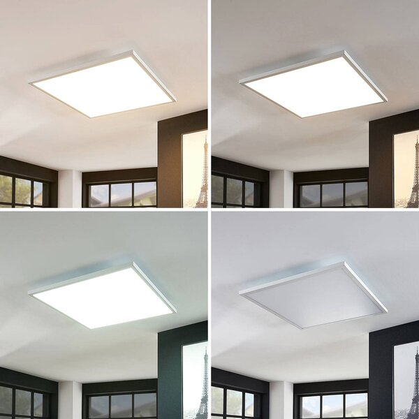 Arcchio LED panel Brenda, 60 cx cm, CCT, távvezérléssel, dimmelhető, Fehér / opál, Nappali / Étkező, Modern