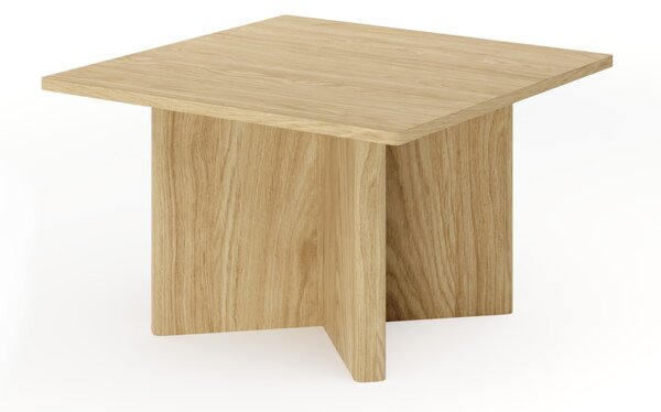 Bellora négyzet alakú dohányzóasztal 80 cm - olajozott tölgy