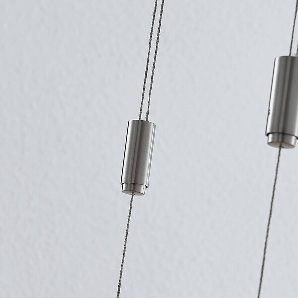 Lucande LED-es függőlámpa Marija, 101 cm, arany színű, fényerőszabályzóval, dimmelhető, Sárgaréz / arany, Nappali / Étkező, fém, Modern
