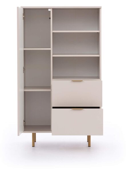 NUBIA NB-04 polcos szekrény - bézs