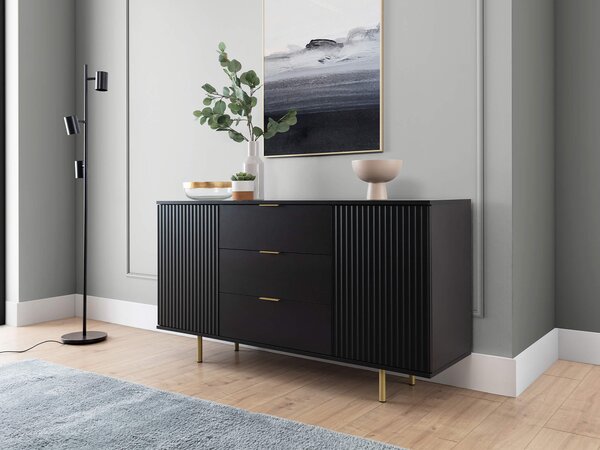 NUBIA NB-02 komód - fekete